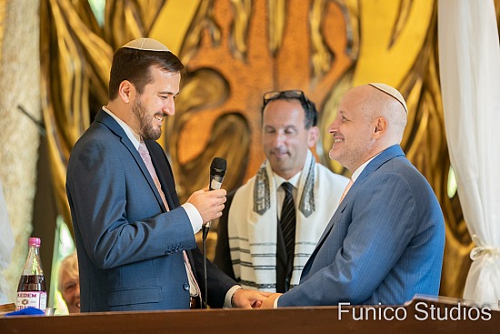 Steven + Eduard's Wedding Photos at Temple B’nai Shalom, NJ